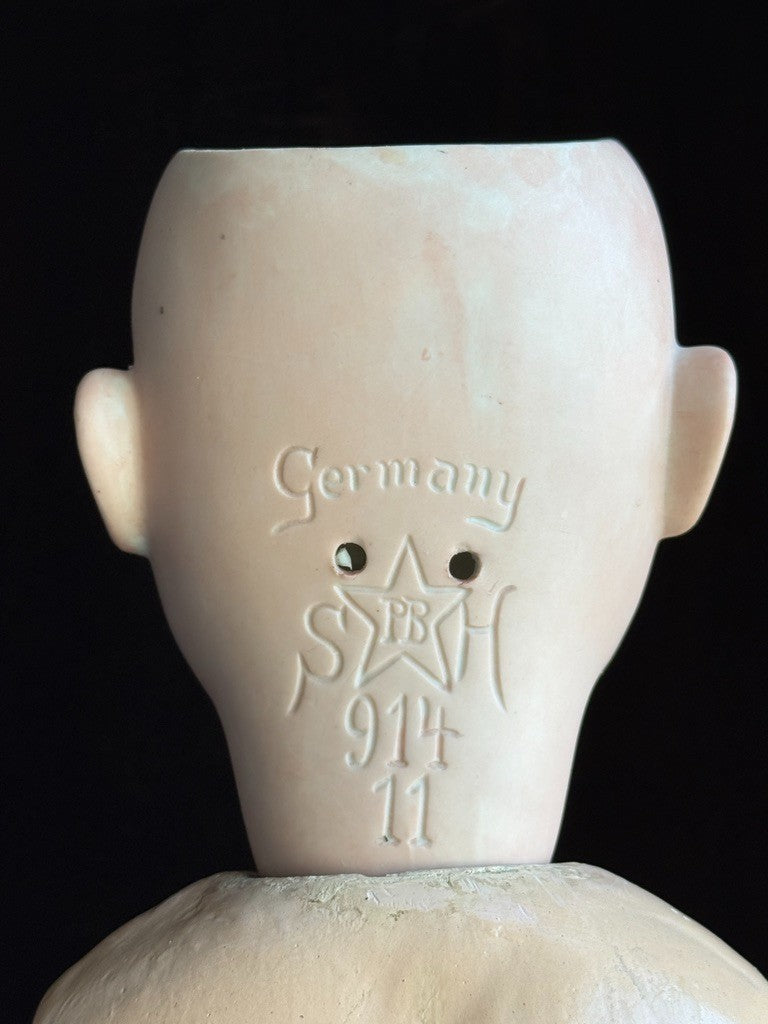Large Antique German 29” Schoenau & Hoffmeister 914 Bisque Head Doll