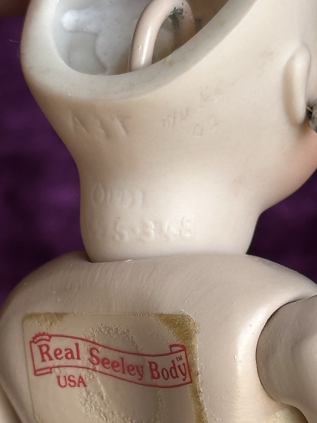 Porcelain Compo Petite 8” Reproduction of Antique French Andre Thuillier Doll