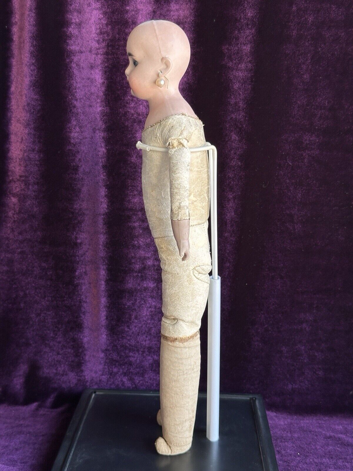 Antique German 16” Gebruder Kuhnlenz 38-28 (?) Bisque Shoulder Belton Head Doll