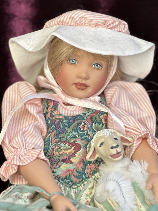 Collectible 11.5” BJD Vinyl Doll Mary Had A Little Lamb By Helen Kish LE 150