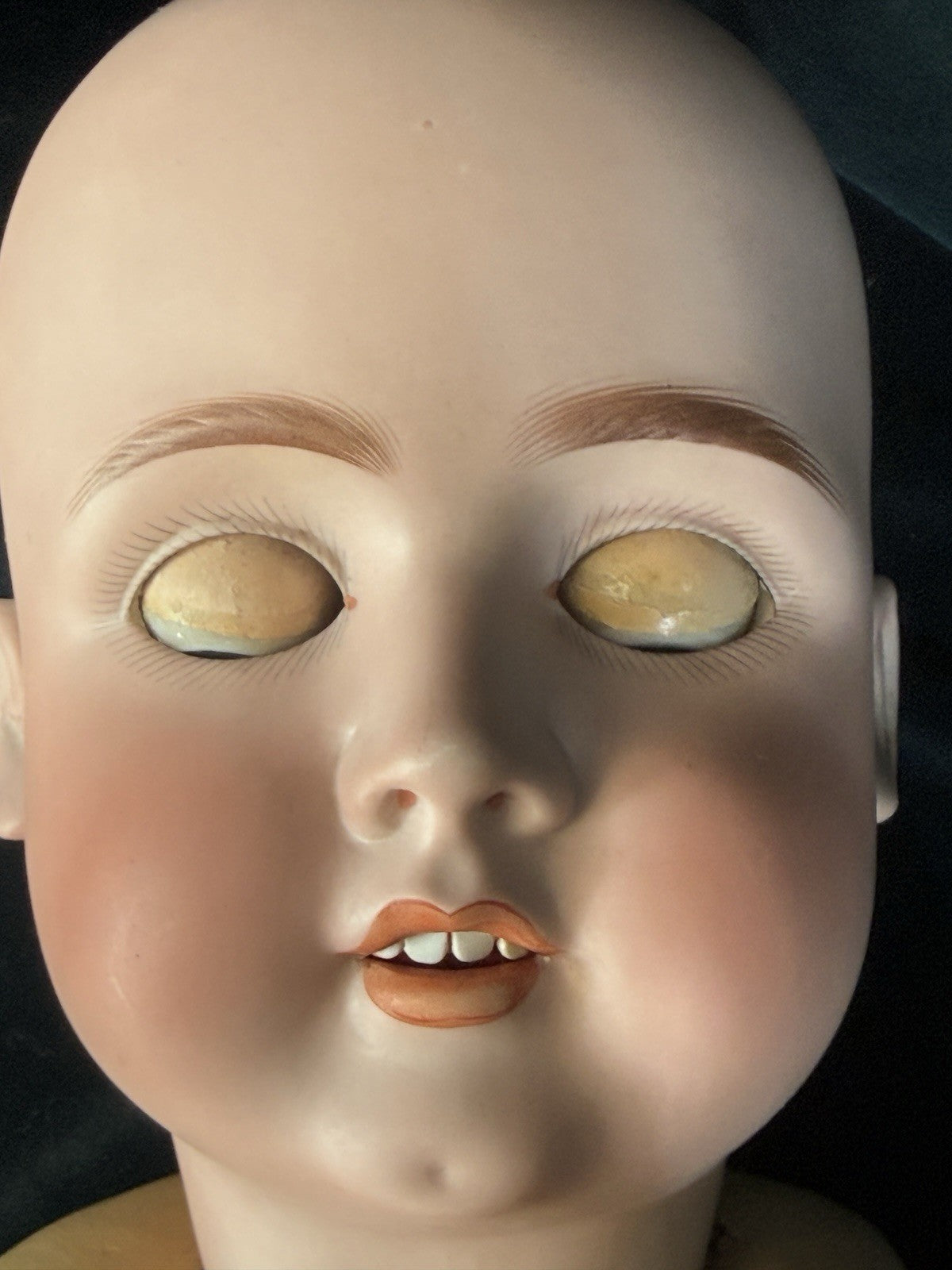 Antique German Kley Hahn Walkure 30” Doll Bisque Head Composition Body