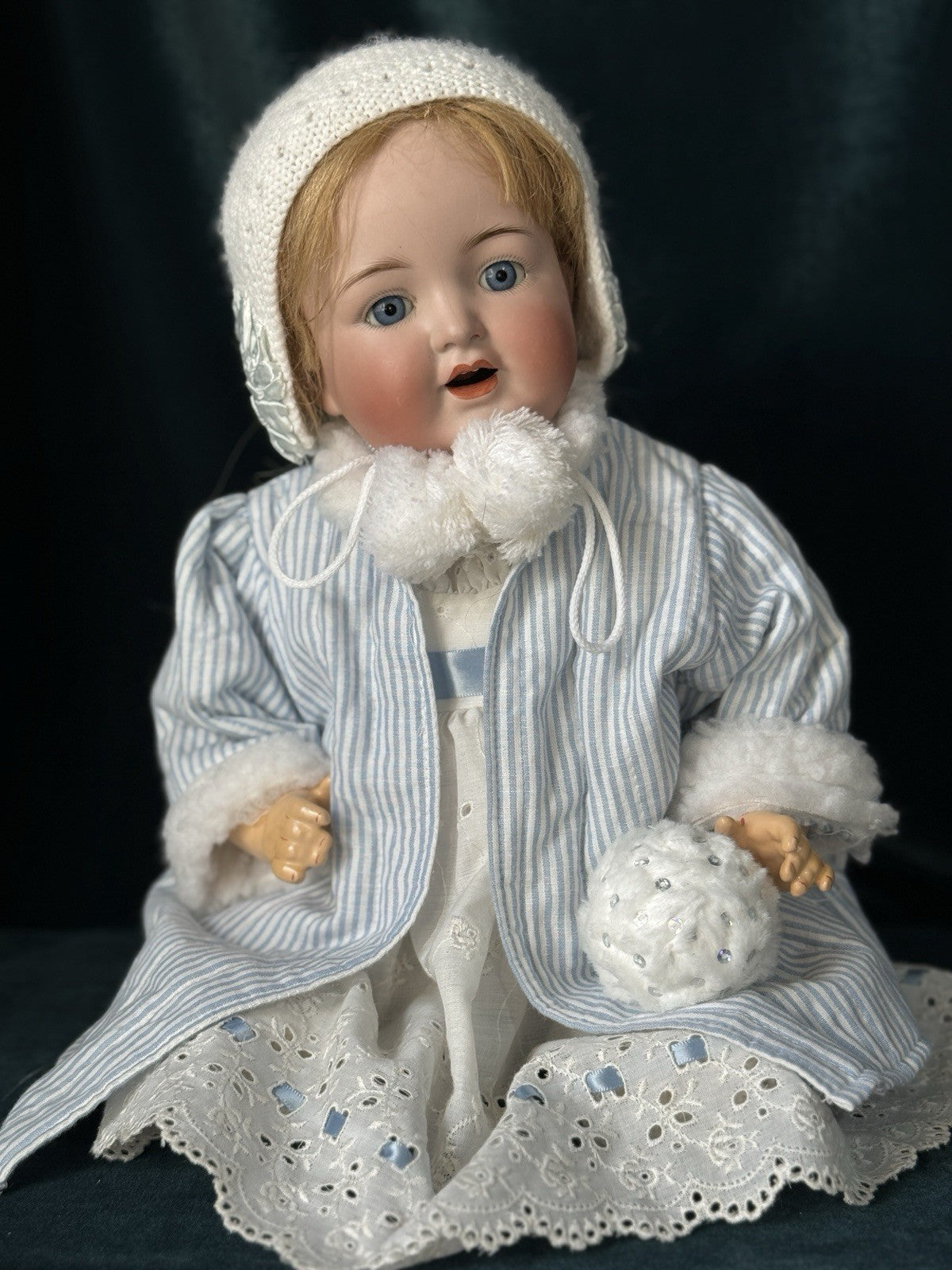 Antique German Kammer & Reinhardt Simon Halbig 126 Sleepy Eyes 18” Baby Doll
