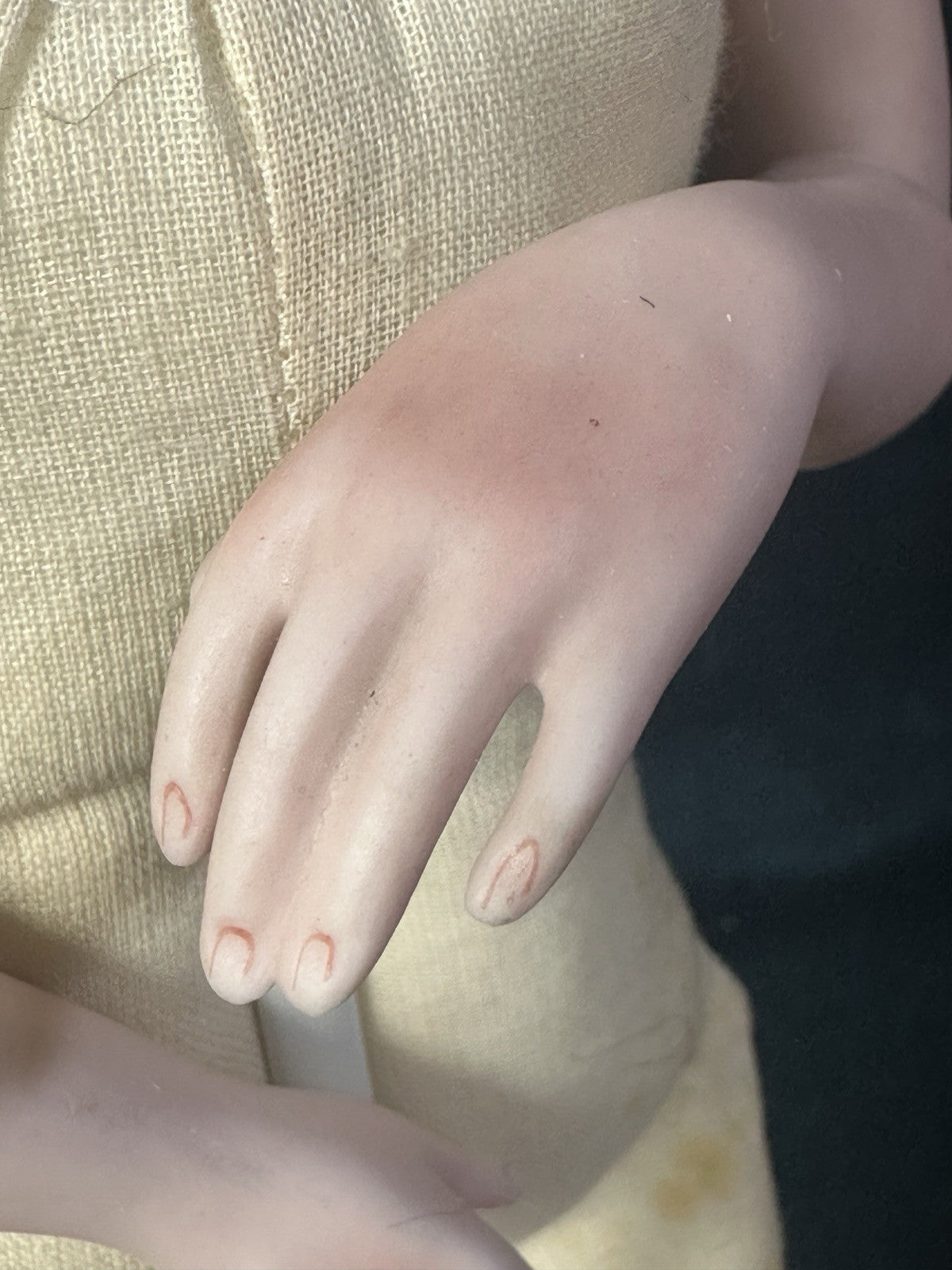 Vintage 1984 Linda Cheek Porcelain Pinkie 14” Doll Original Outfit