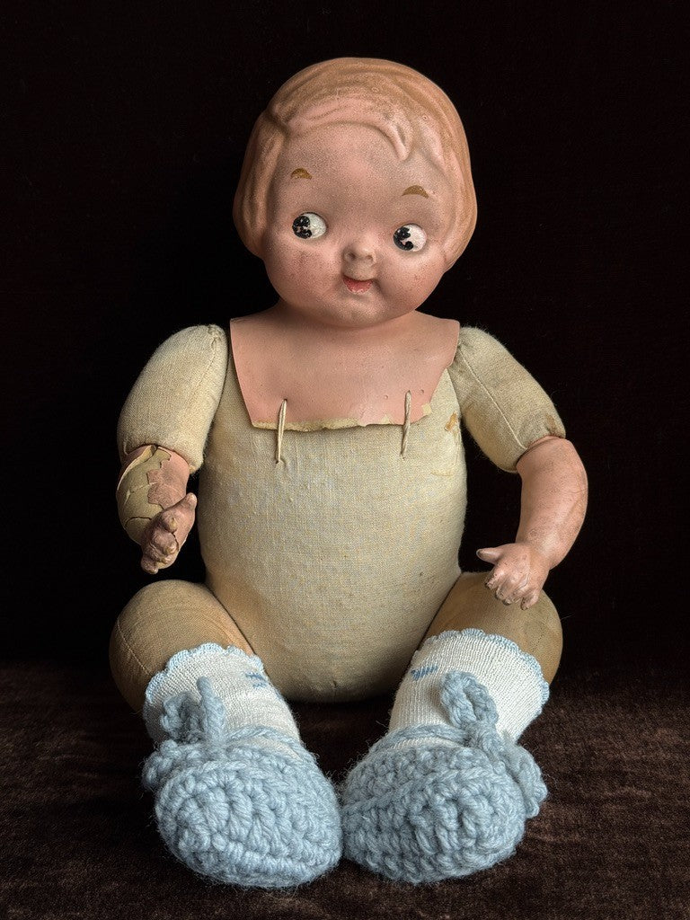 Early Original Horsman 12" Composition Cloth Campbell Kid Doll