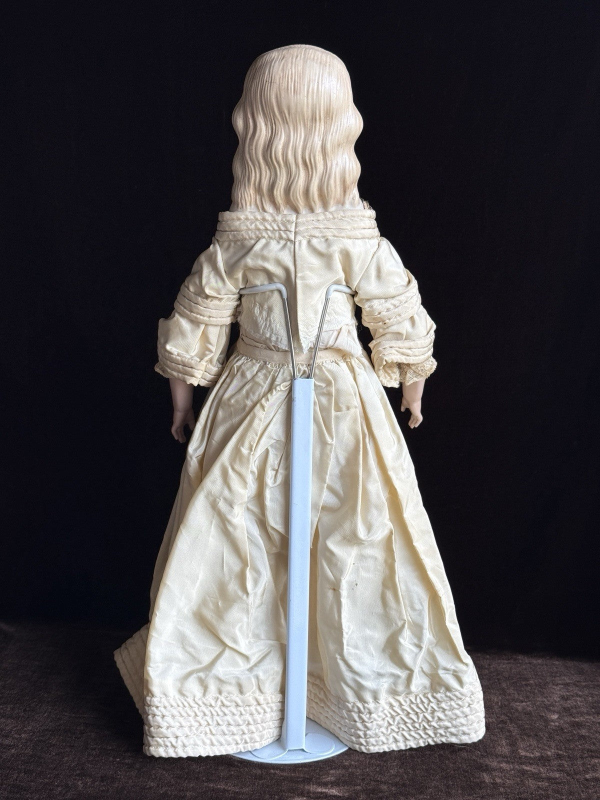 Vintage 19” Reproduction of Antique ABG Spill Curl Parian Doll with Antique Body