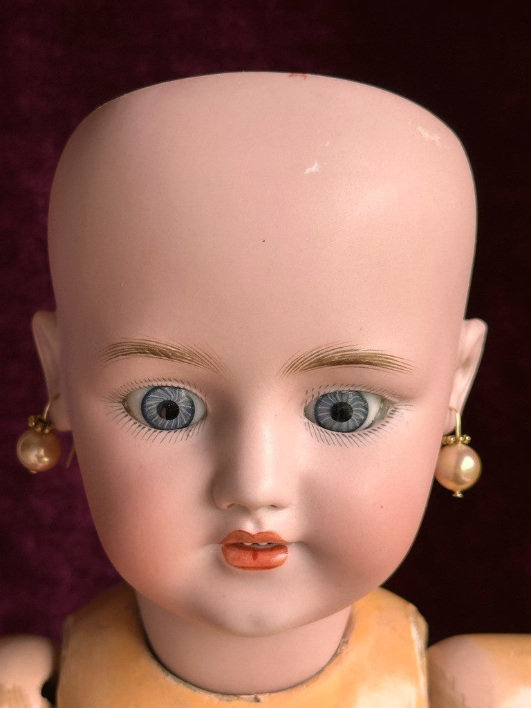 Antique German 20” Simon Halbig 1248 SANTA Doll Bisque Head French Body w/Crier