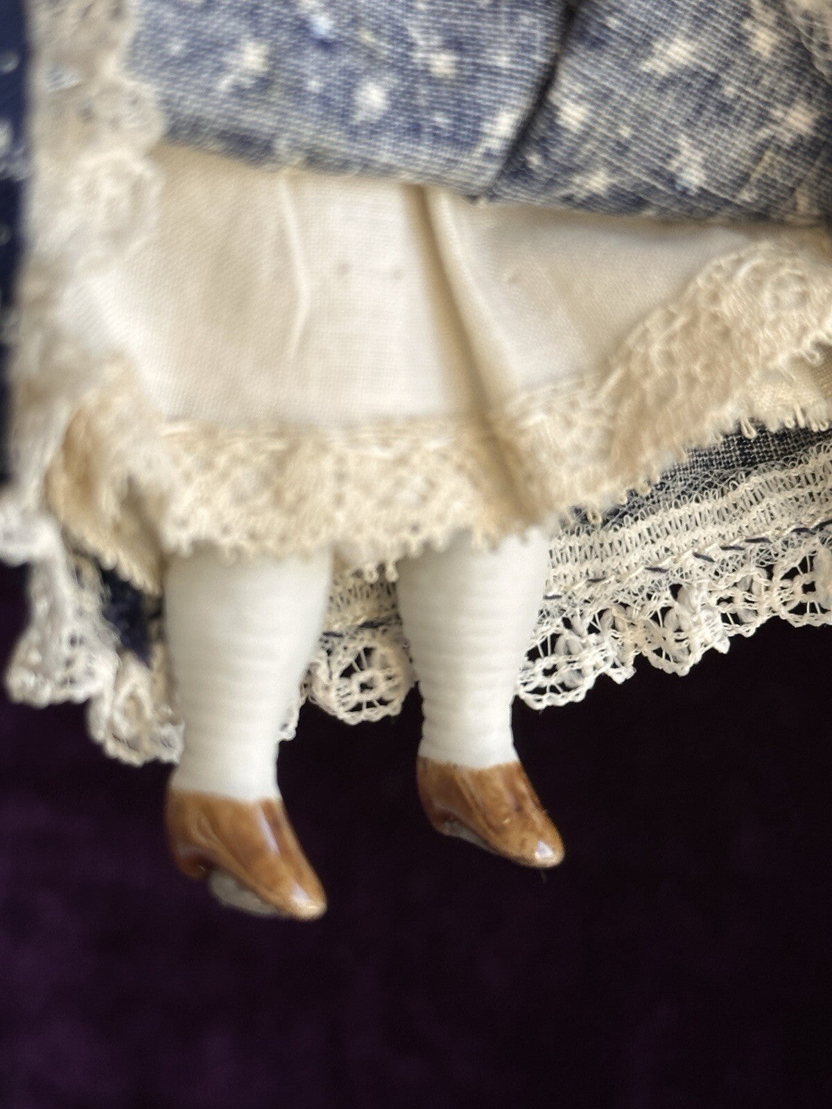Lot of 2 Miniature Antique/Vintage German China Dollhouse Dolls