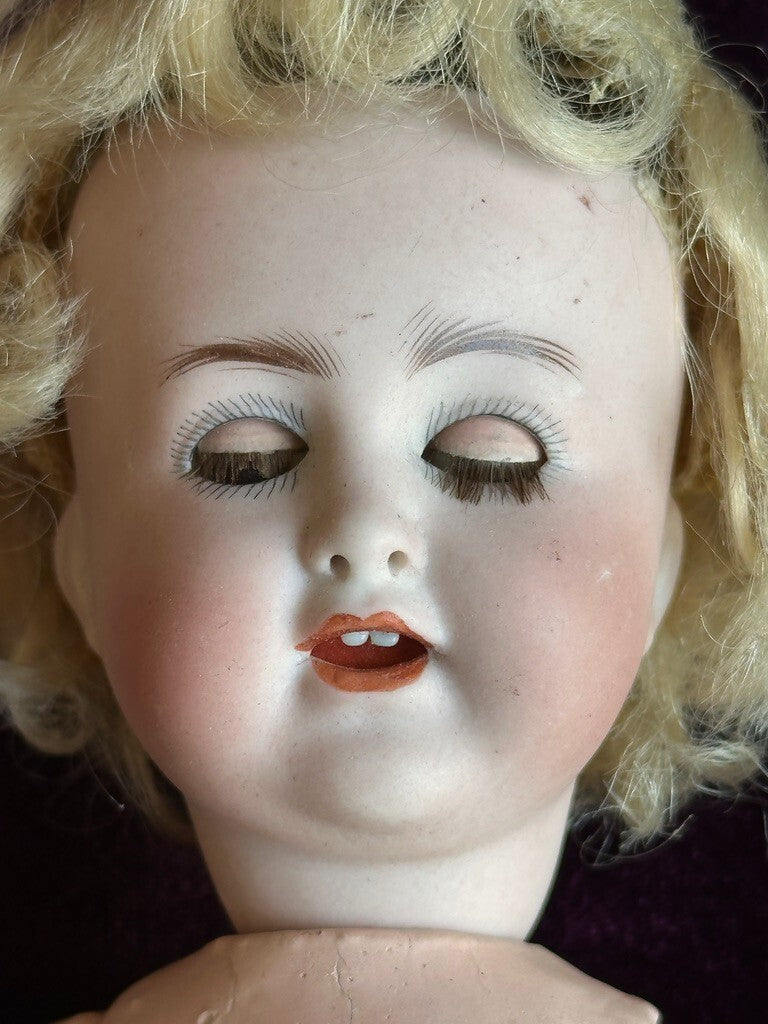 Antique German 8” Alt Beck Gottschalk Bisque Head 1361 Bisque Head Baby Doll