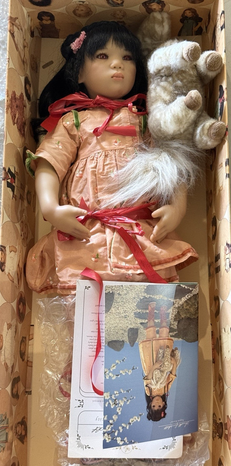 MIB Vinyl Annette Himstedt 26” Doll “Mia Yin” 1999 Box/COA/Tag