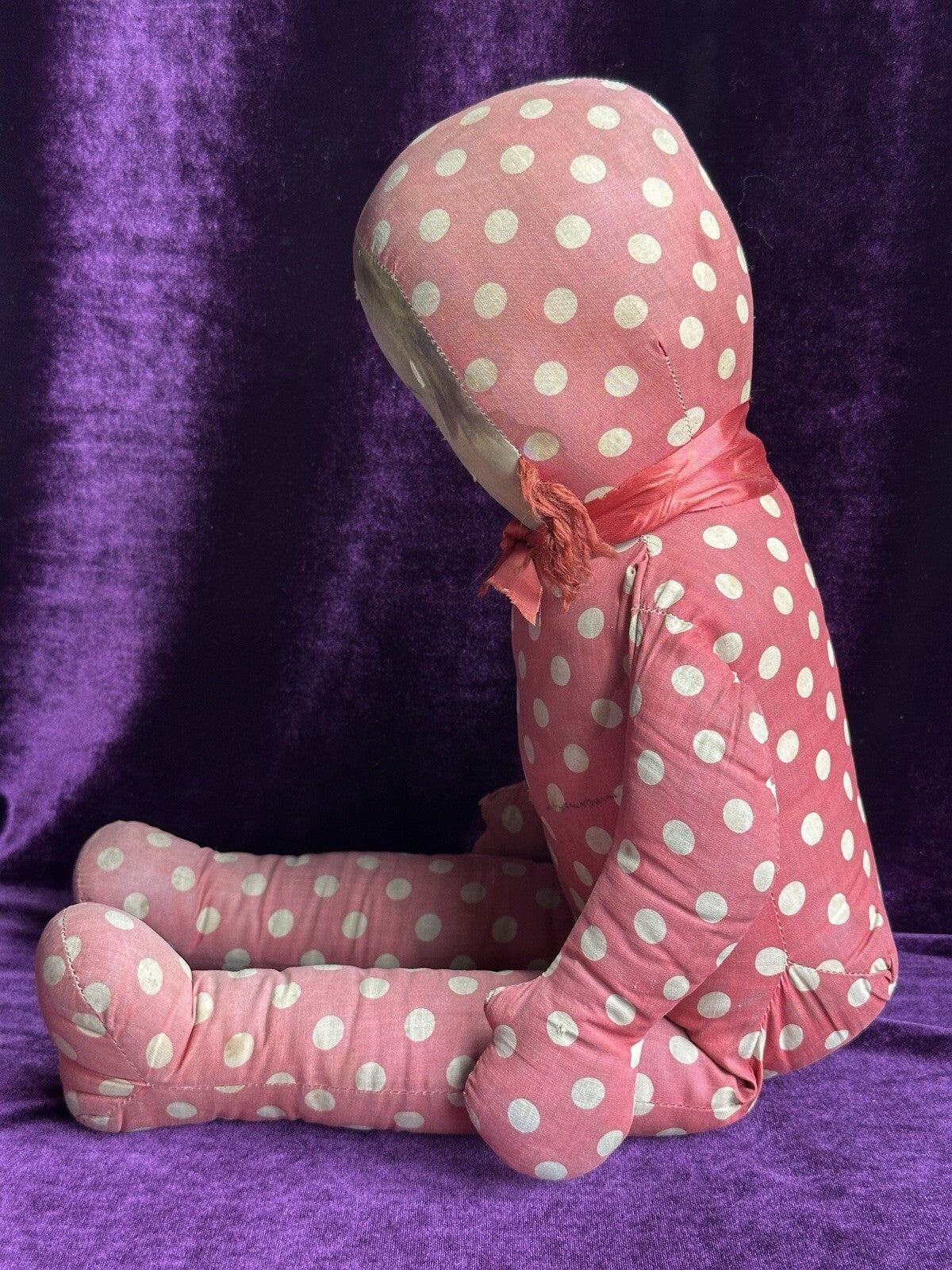 Rare Large 22” Georgene Averill Maud Tousey Fangel Cloth Doll