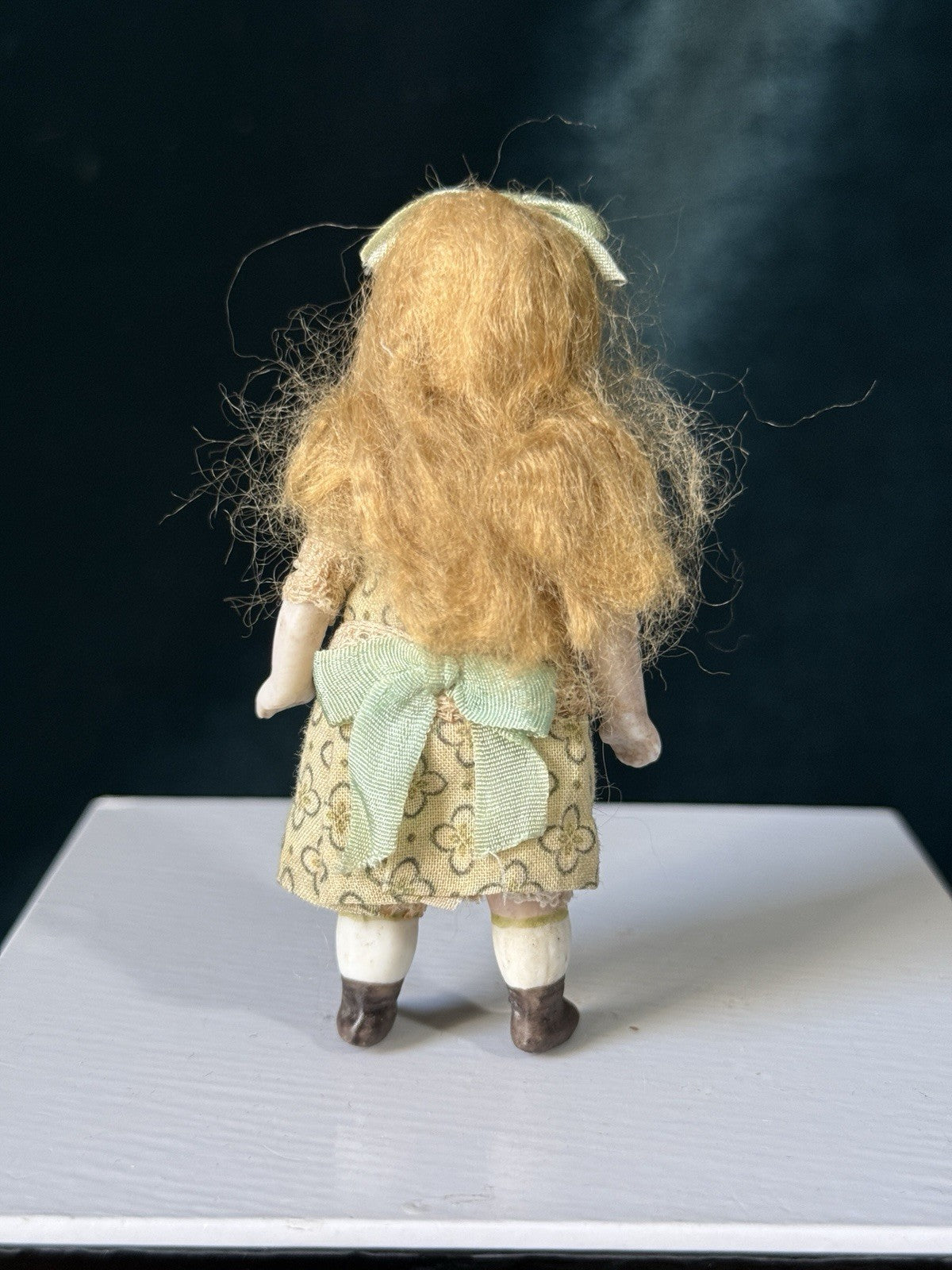 Antique German (?) 3.5” All Bisque Mignonette Dollhouse Doll