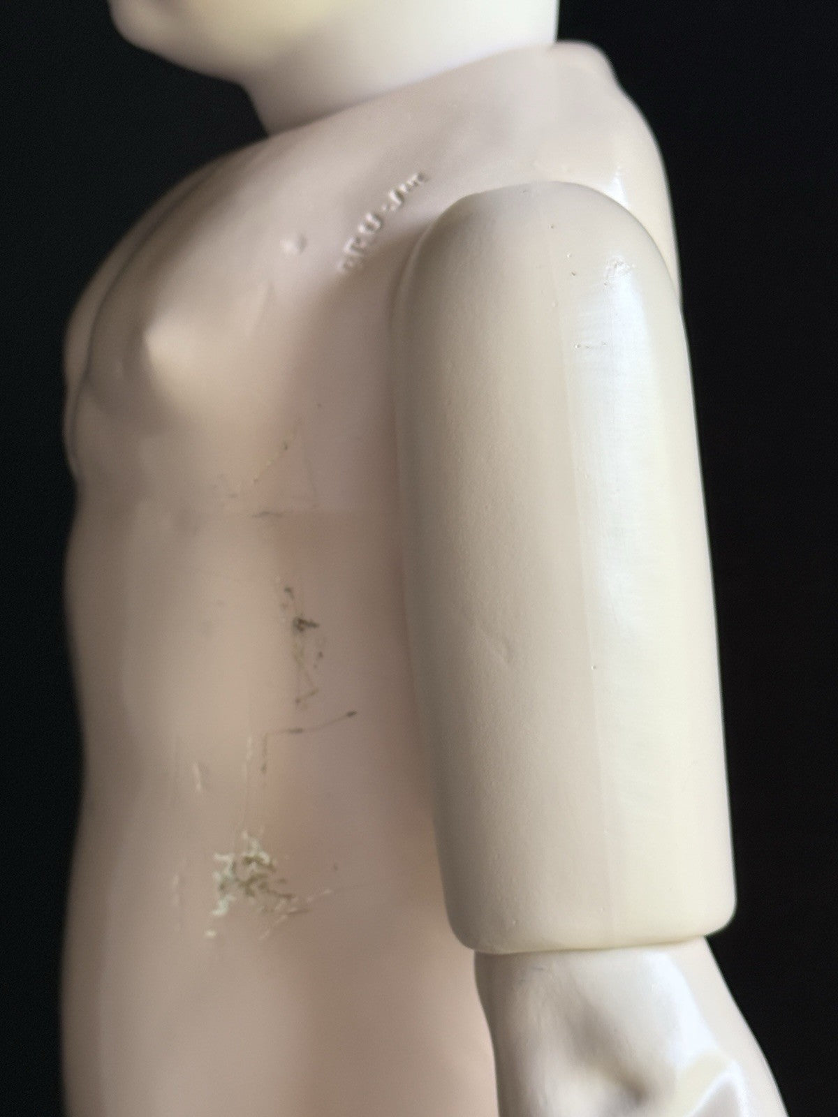Large Porcelain Composition 29” Reproduction of Antique French Bru Jne Doll