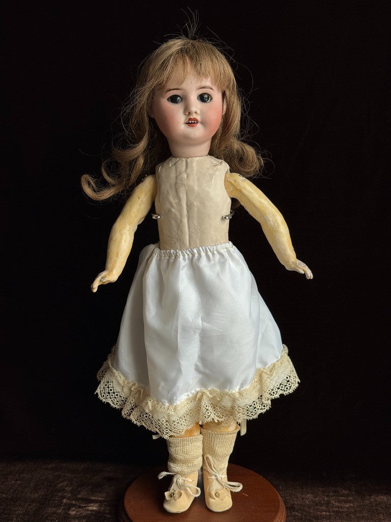 Antique French 17.75” SFBJ 60 Bisque Head Doll