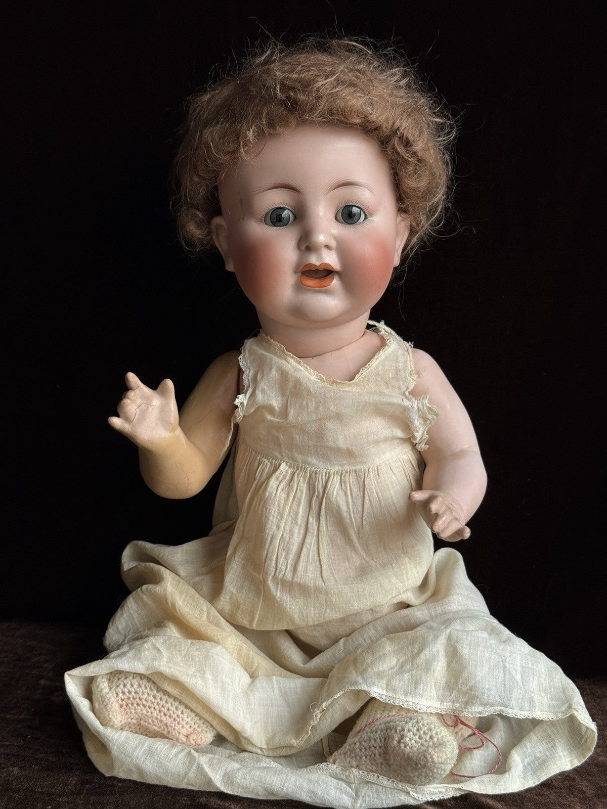 Antique German 21” ABG Alt Beck & Gottschalk 1361 Bisque Head Baby Doll
