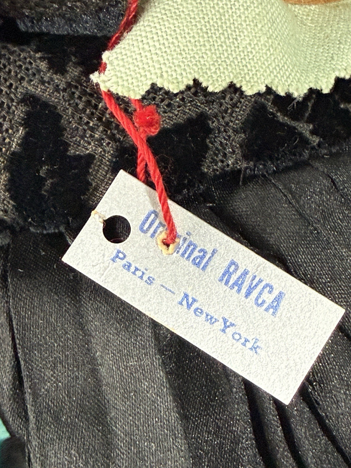 Lot Of 2 Antique 1940’s (?) French  Ravca Cloth  11.5” Dolls