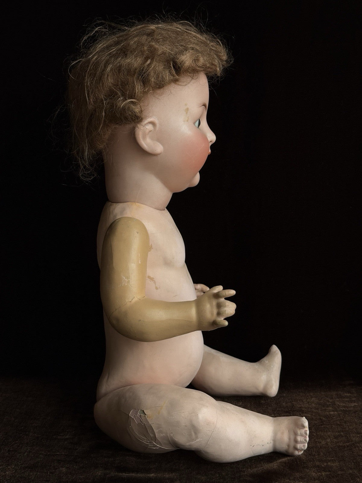 Antique German 21” ABG Alt Beck & Gottschalk 1361 Bisque Head Baby Doll