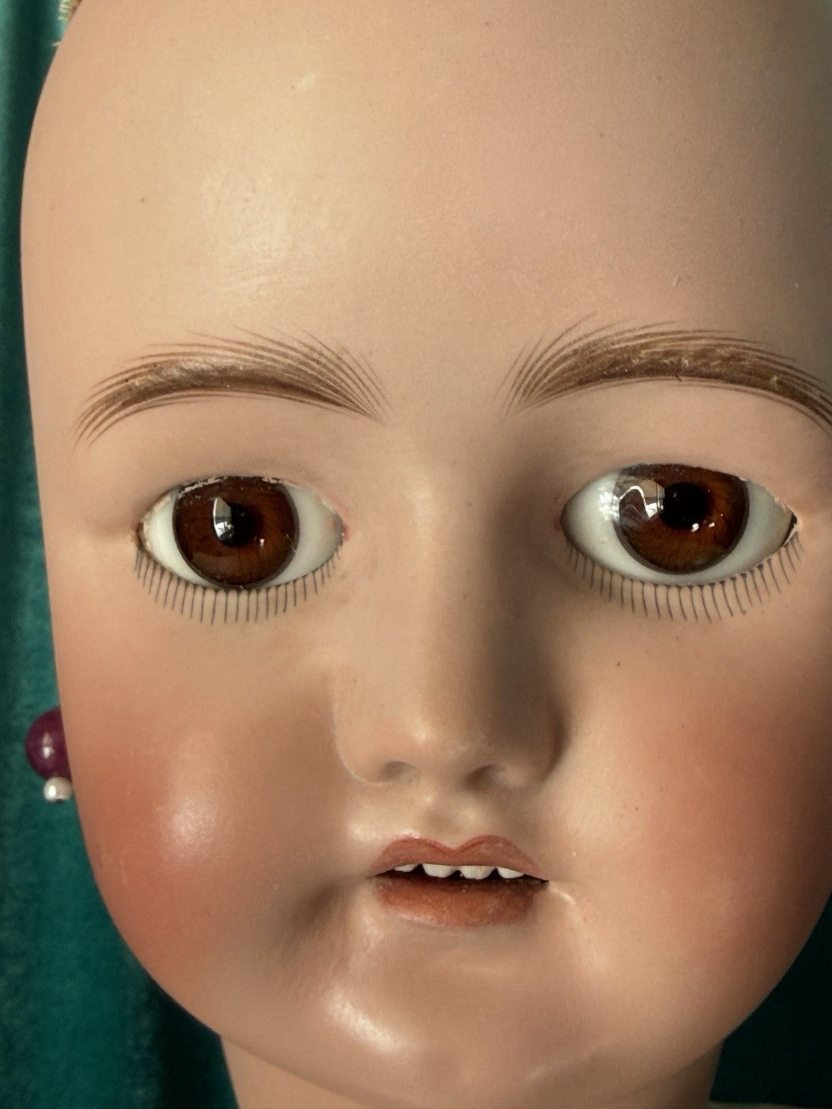 Antique German C.M. Bergmann and Simon Halbig Bisque Head 29” Doll