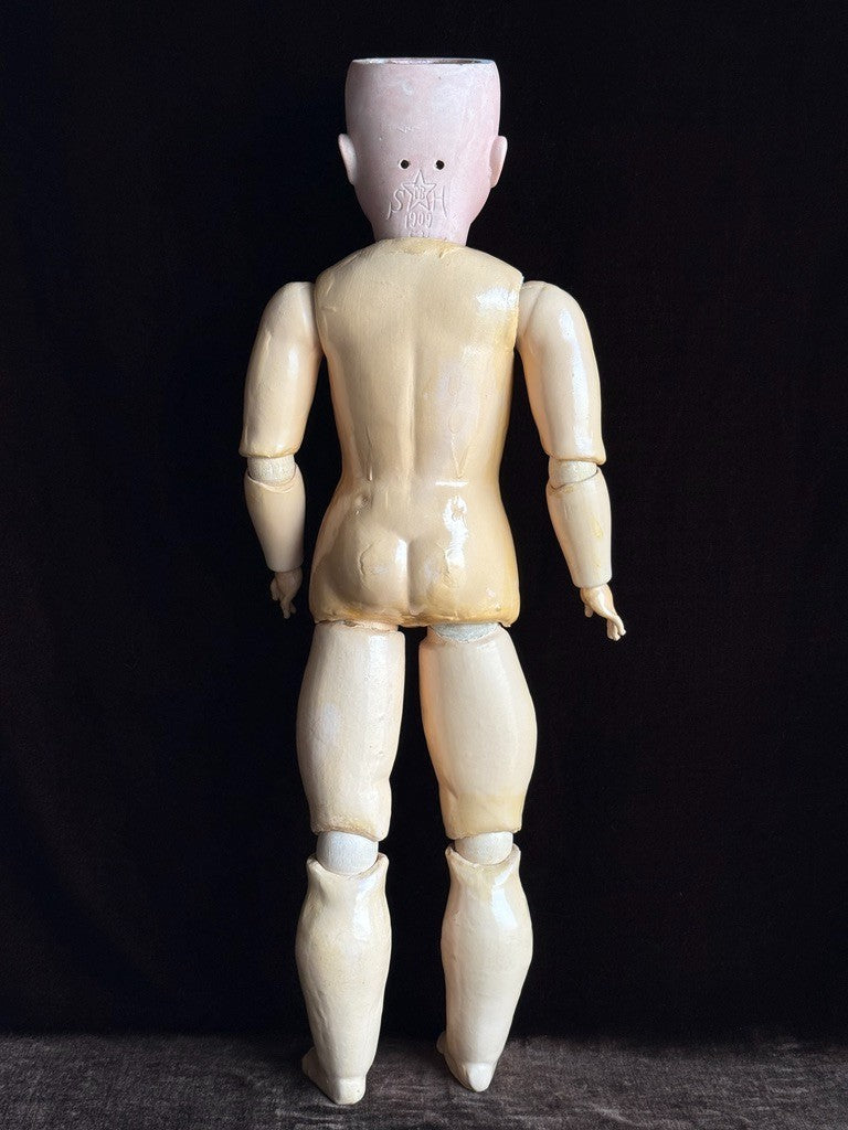 Antique German 24” Schoenau & Hoffmeister 1909 Bisque Head Doll