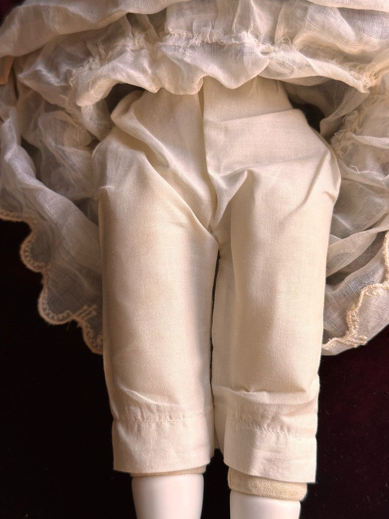 Vintage 16” Porcelain Parian China Pierced Ears Fashion Doll