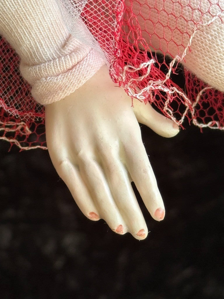 OOAK Collectible Judith & Lucia Friedericy Ballerina Wax Over Porcelain Doll