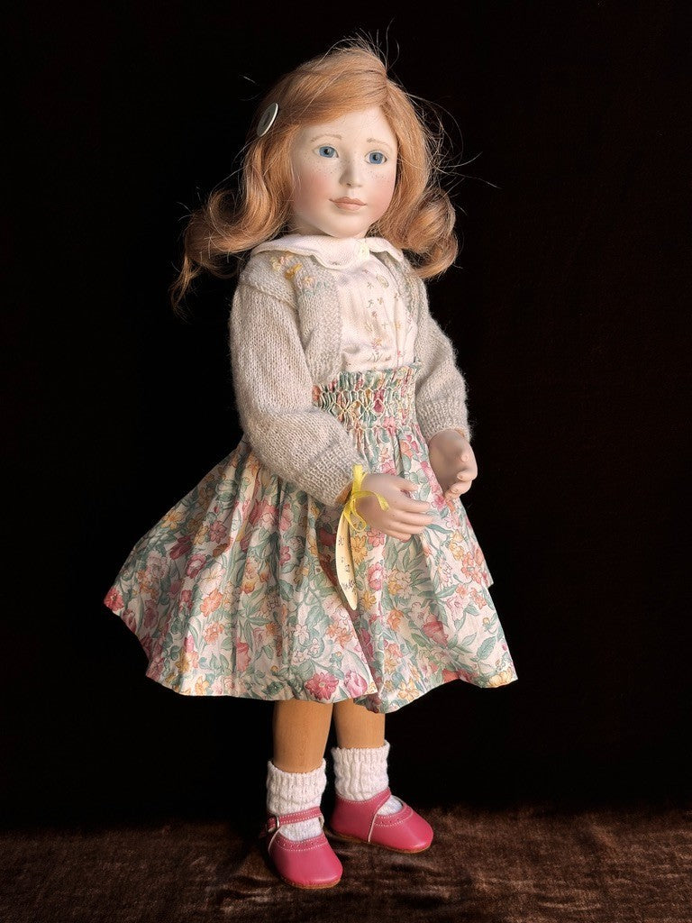 Collectible 19" Wooden/Porcelain Lynne & Michael Roche Emily LE Doll