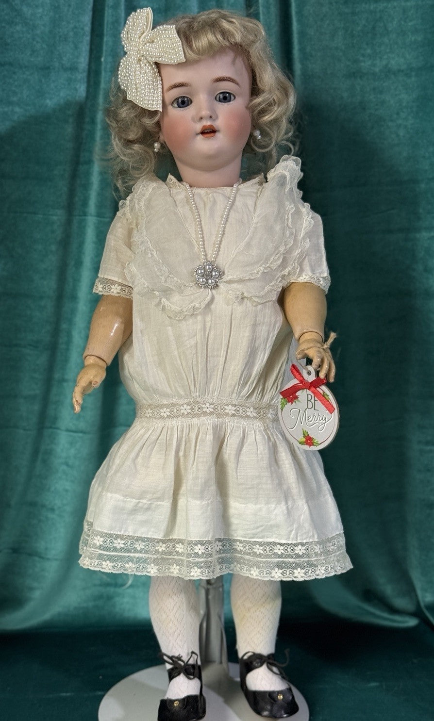 Antique German Heinrich  Handwerck Dep 109- 12N Bisque Head 24” Doll