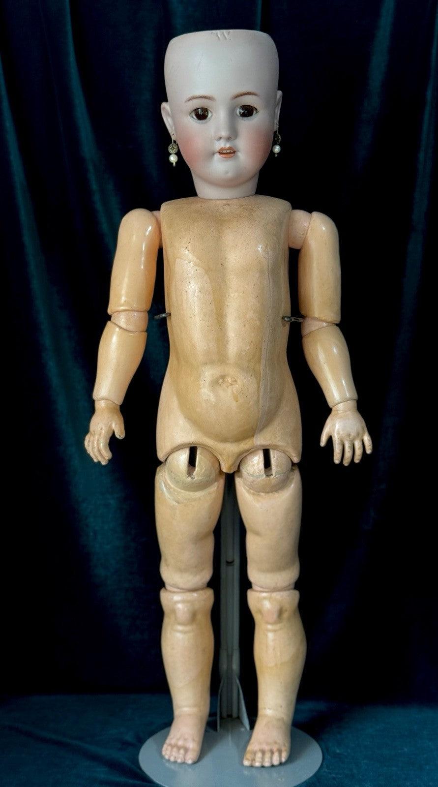 Antique German Simon Halbig Heinrich Handwerck 30” Doll Bisque Head