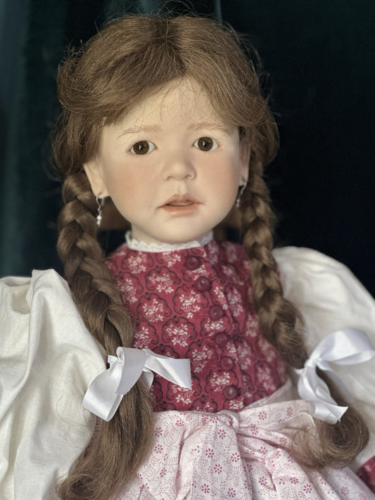 Rare Collectible Artist 24” Porcelain Doll “Rosele” by Ruth Treffeisen LE 50 COA