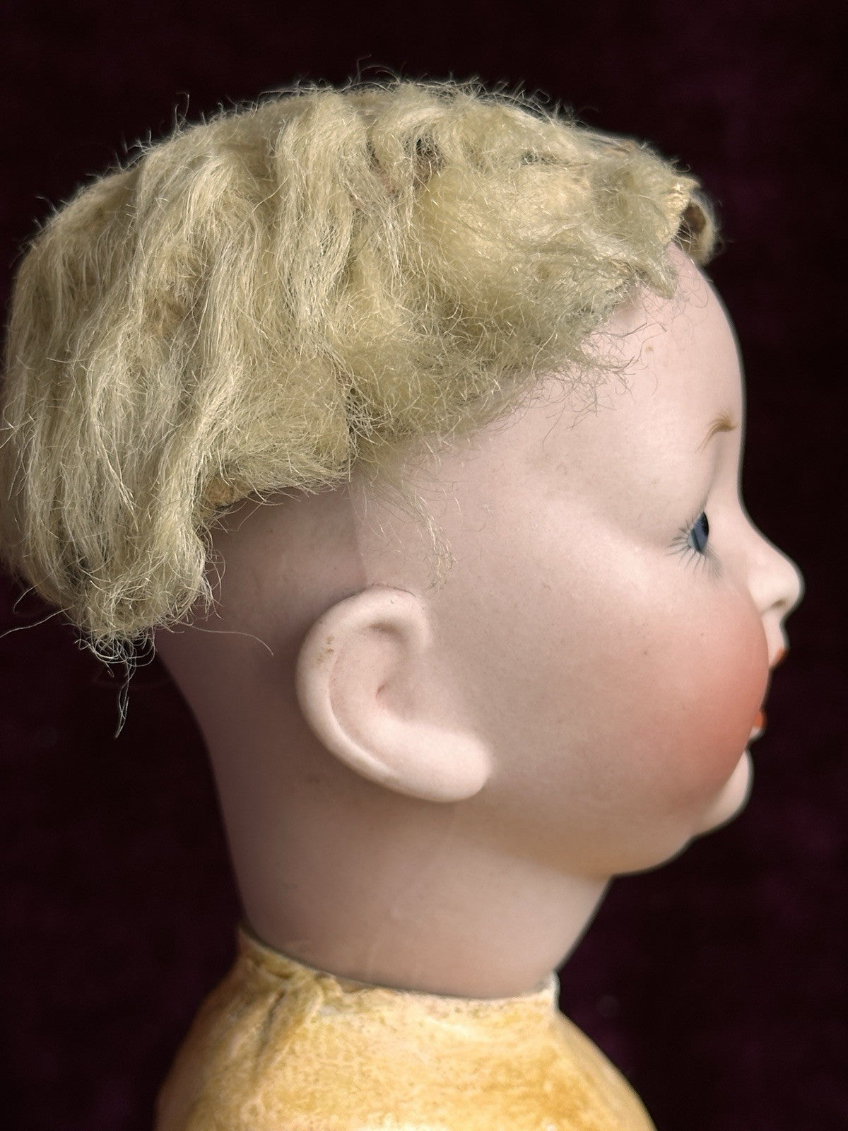 Rare Antique German 10.5” Hertel Schwab Bisque Head Baby Doll