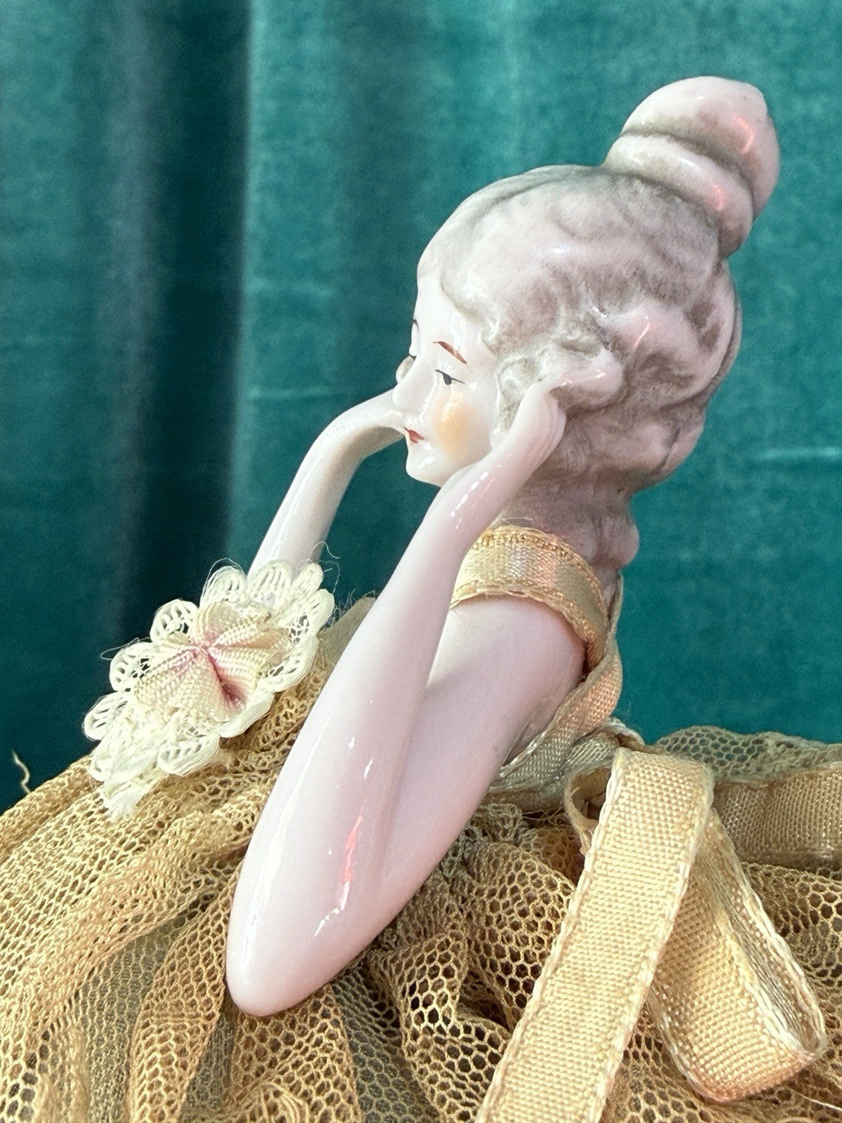 Antique German Pin Cushion Half Doll