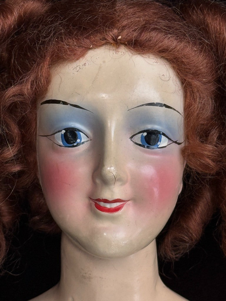 Rare Vintage American 28" Anita Novelty Co Composition Art Deco Boudoir Doll