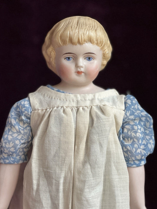 Antique German 10.75” Alt, Beck & Gottschalck Highland Mary Bisque Parian Doll