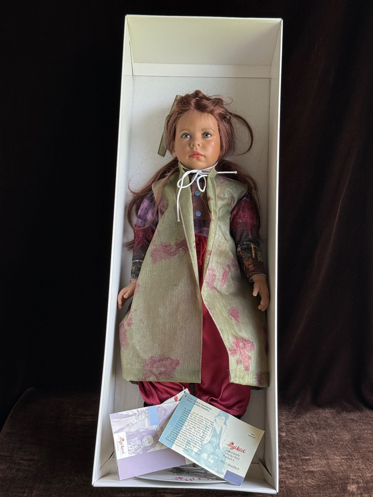 Original Vinyl 22” Farah Doll By Ilse Wippler for Sigikid Germany LE 3000 in Box