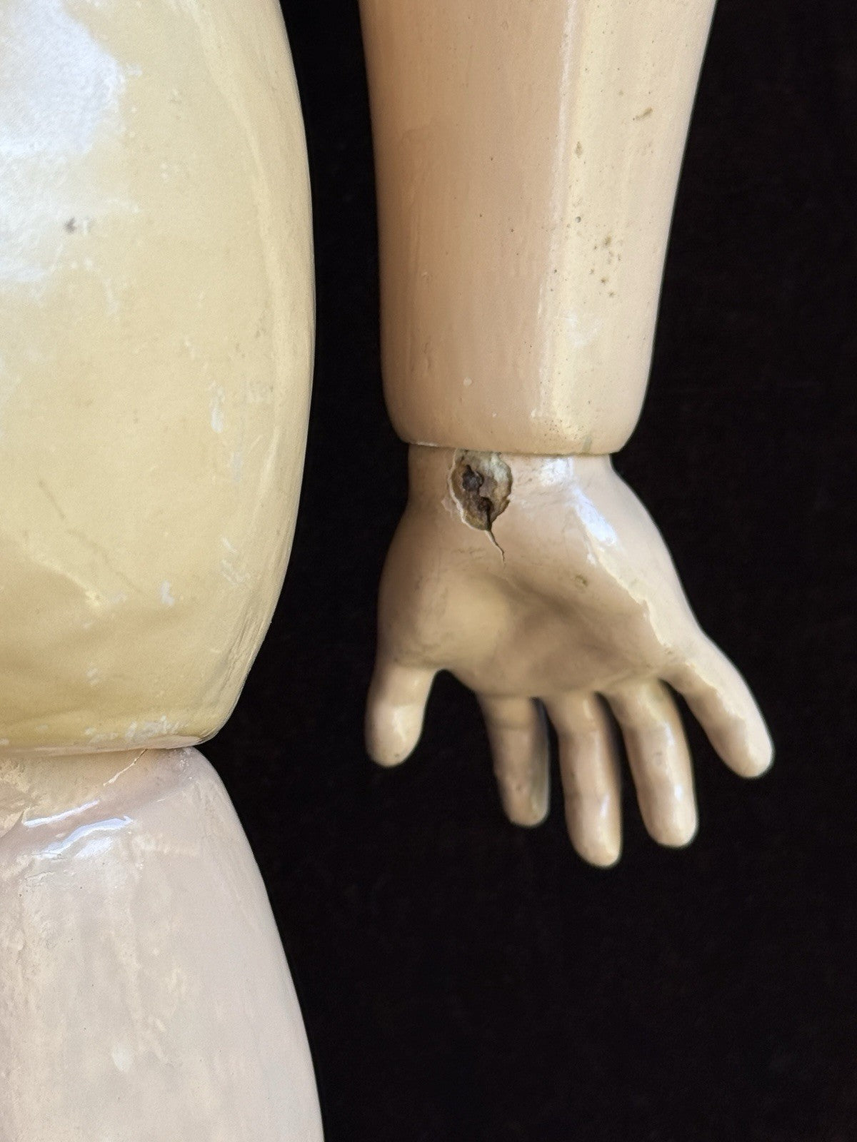 Large Antique German 30” Kestner 164 Bisque Head Doll