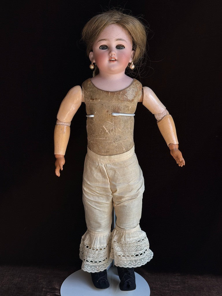 Antique German 22” Simon Halbig 1250 Bisque Shoulder Head Doll