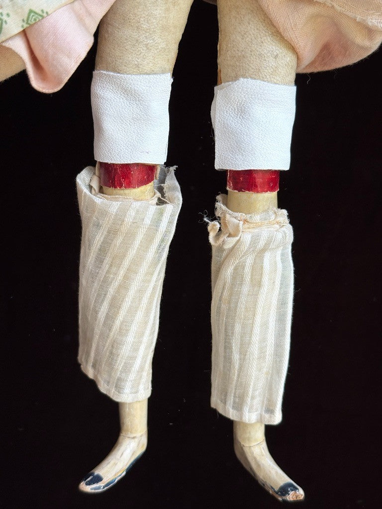 Antique German 15.5” Papier Mache Milliner’s Model Apollo Knot Coiffure Doll