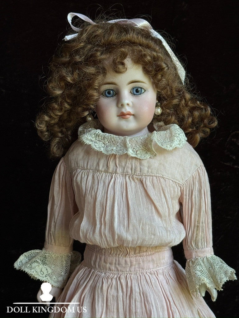 Antique German 16” Gebrüder Kuhnlenz 50 Simon Halbig Belton Bisuqe Head Doll