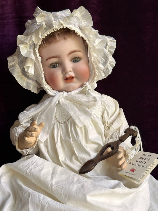 Antique German 24" Simon & Halbig Kammer & Reinhardt 126 Bisque Head Baby Doll