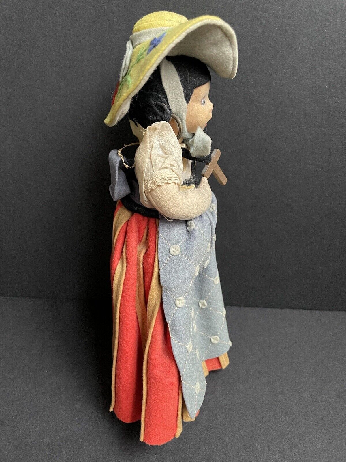 Vintage Italian Lenci Mascotte Regional Costume Cloth/Felt Doll