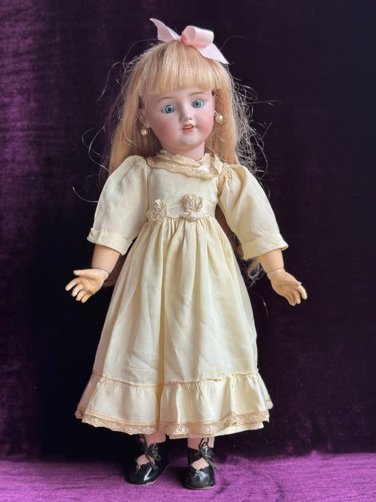 Antique German 20” Simon Halbig 1248 SANTA Doll Bisque Head French Body w/Crier
