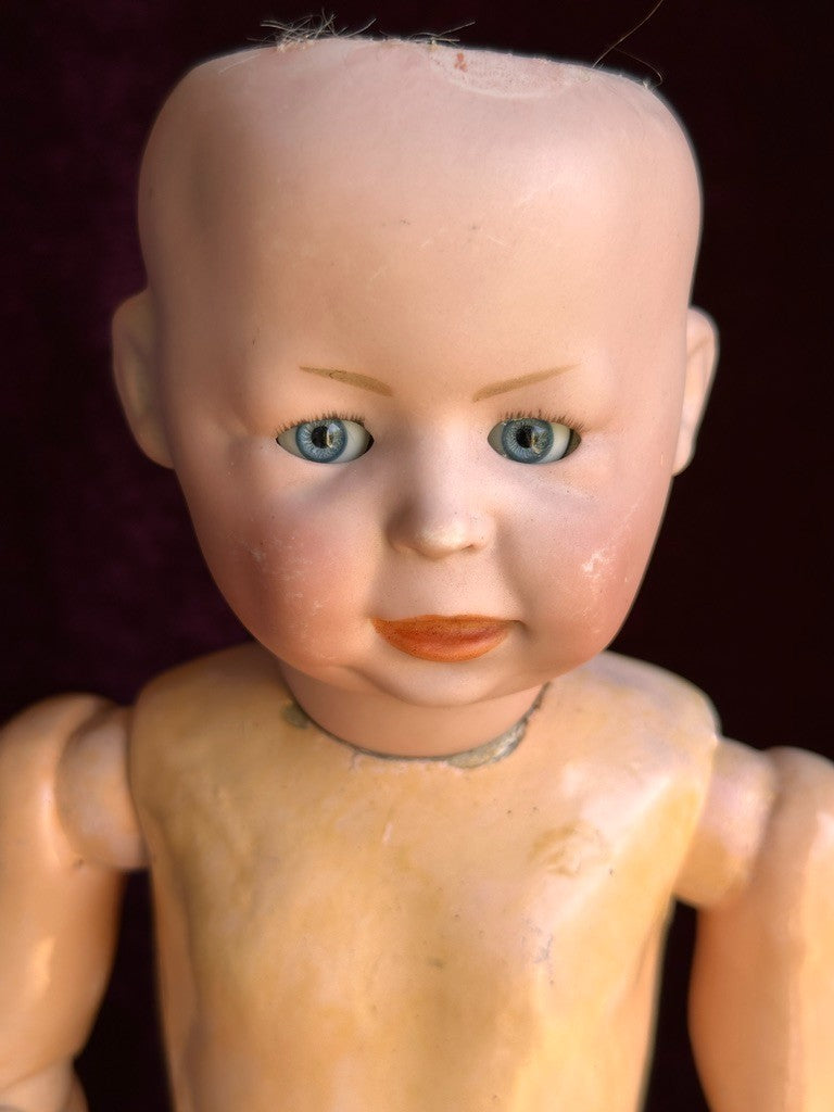 Antique German 15.5” Simon Halbig 1428 Bisque Head Toddler Character Doll