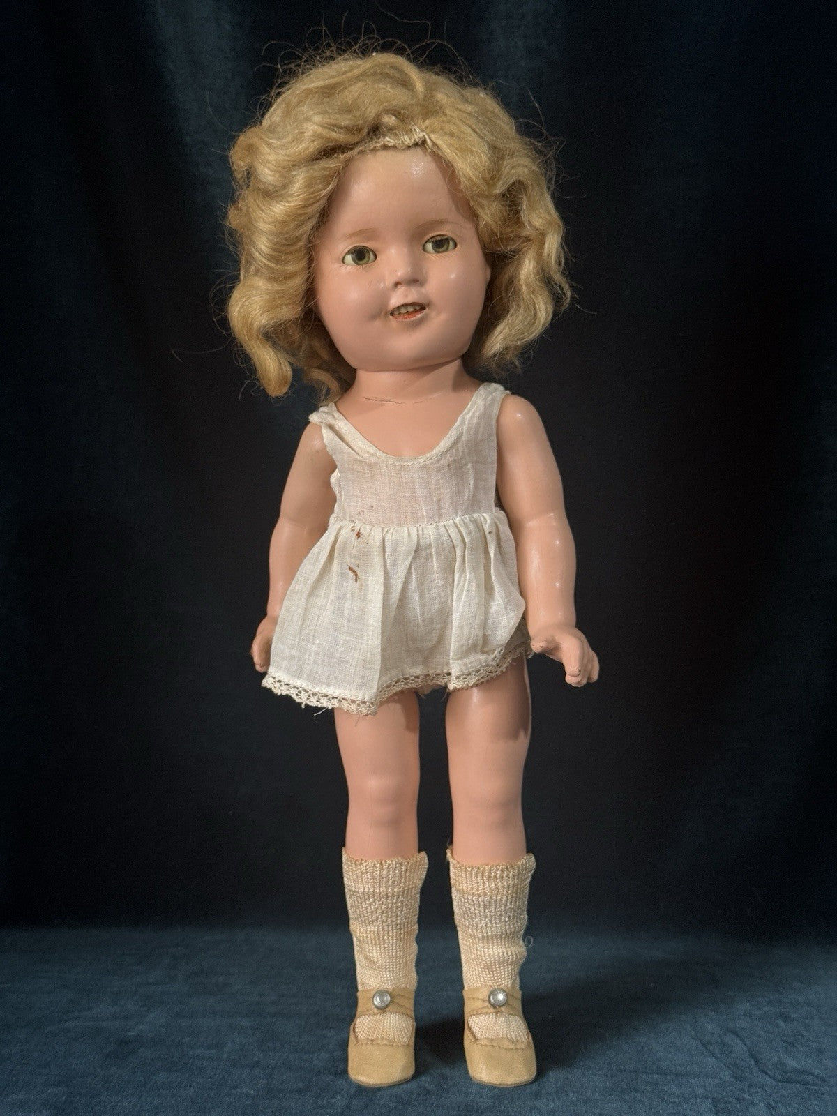 Lot Of 2 Vintage 1930’s Composition 15” and 13” Shirley Temple Doll by Ideal