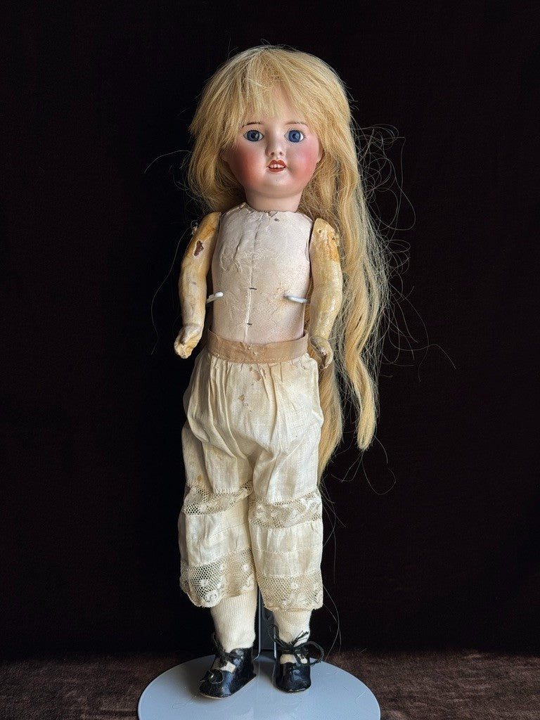 Antique French 18.5” SFBJ 60 Bisque Head Doll