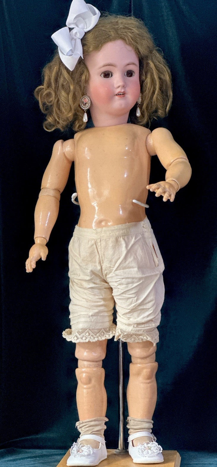 Antique German Simon Halbig Heinrich  Handwerck Bisque Head 27” Doll