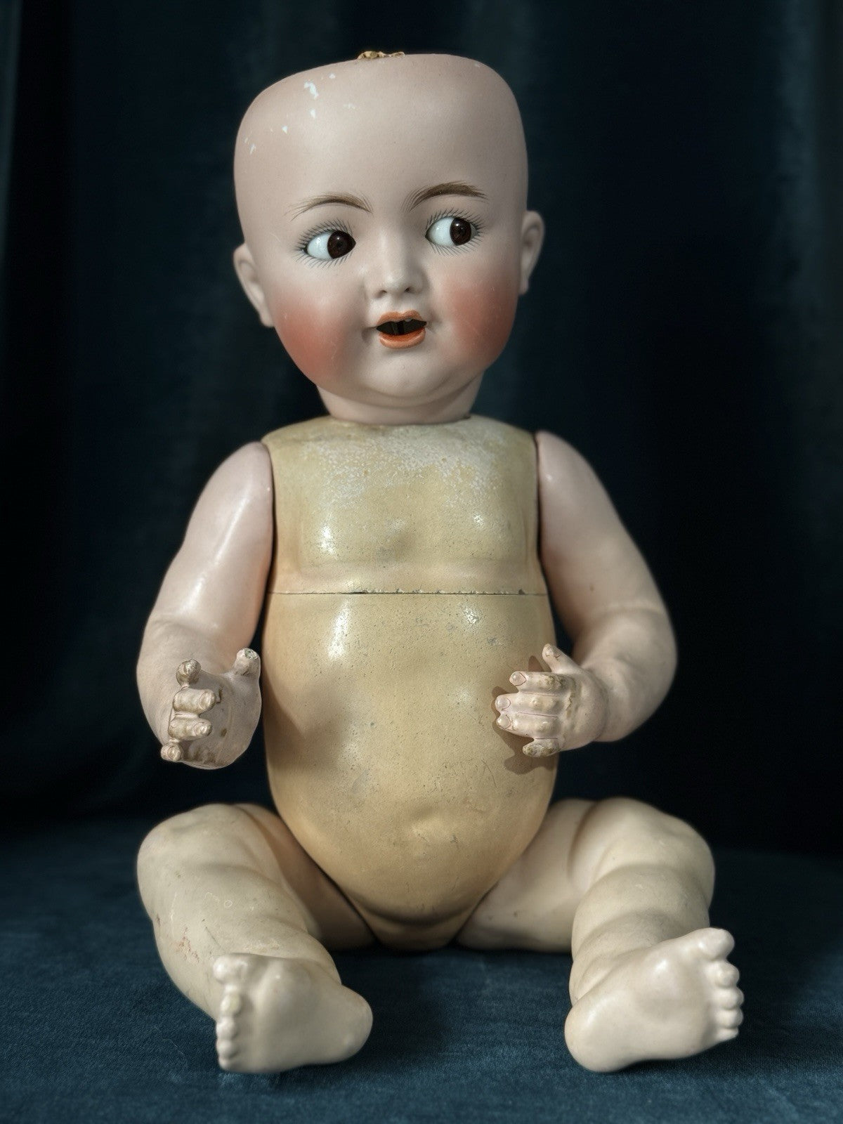 Antique German Kammer & Reinhardt Simon Halbig 126 Flirty Sleepy Eyes 17” Doll