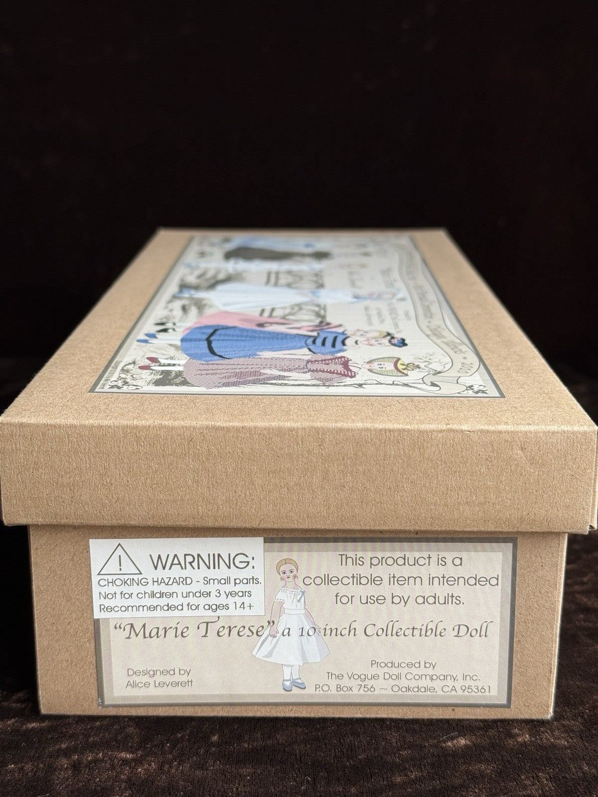 UFDCA 10” Alice Leverett Porcelain Jointed Marie Terese Fashion Doll In Box COA