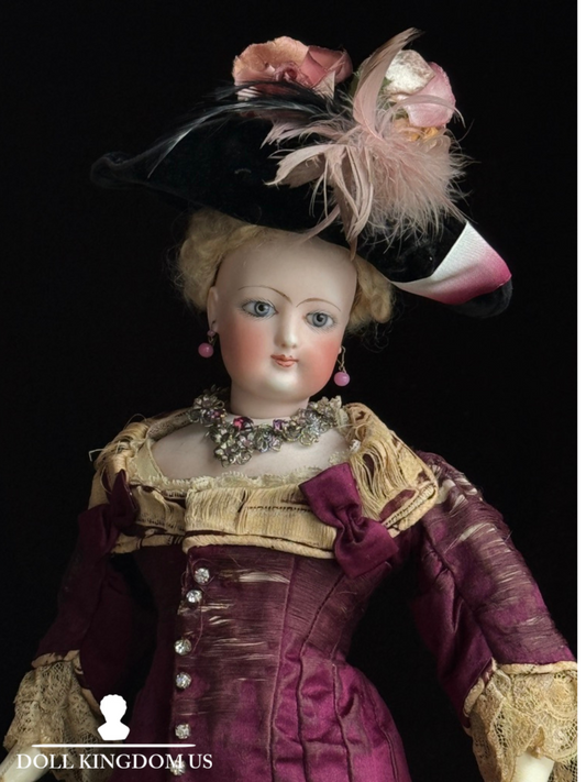 Antique French 16” Jumeau/Gaultier Bisque Head Fashion Poupee Bebe Doll