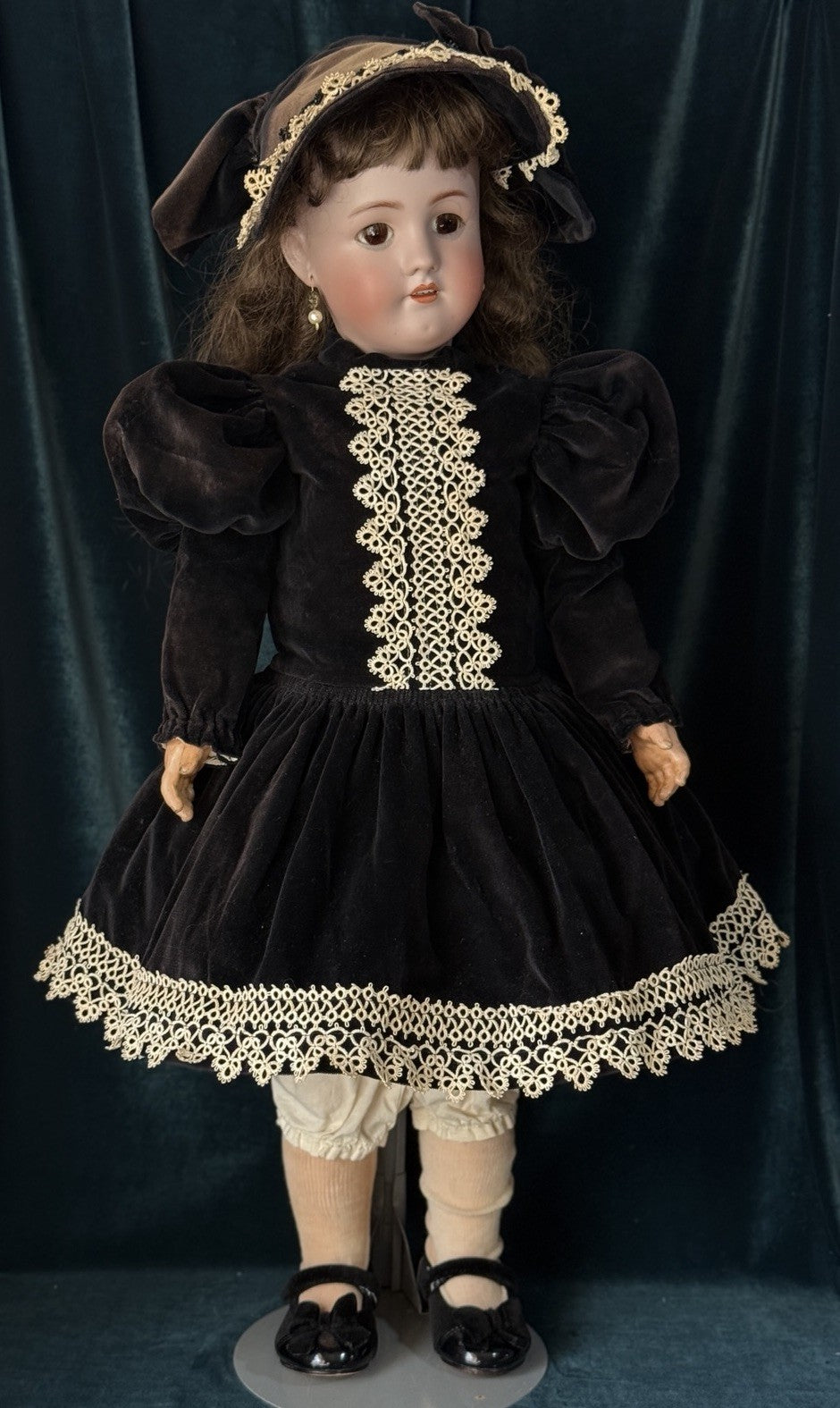 Antique German Simon Halbig Heinrich Handwerck 30” Doll Bisque Head