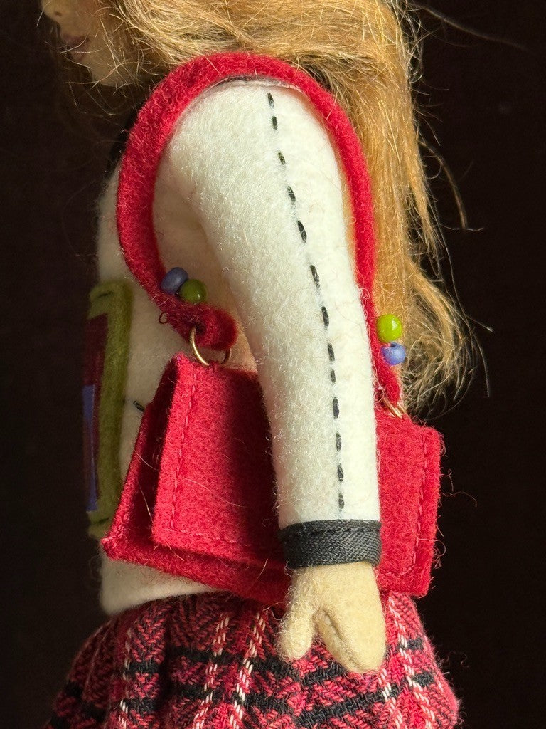 Collectible 8.5” Maggie lacono First Day of School Doll MIB