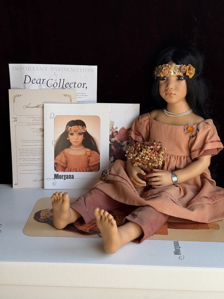Collectible Vinyl Annette Himstedt 23” Doll “Morgana” 1996 New in Box